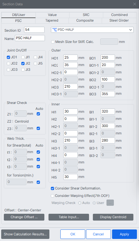 Properties-Section-Section Properties-PSC Half.png