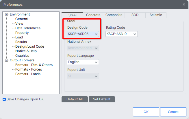 MODS-design-steel design-KSCE ASD05-steel design code-preference.png