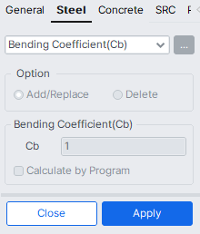 MODS-design-steel design-KSCE ASD96-bending coefficient.png