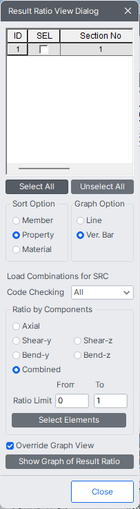 MODS-design-SRC design-SRC code check-JGJ138 result ratio view dialog.png