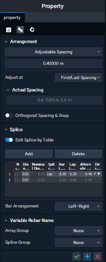 02_Longitudinal Rebar Group - Array Tab.png