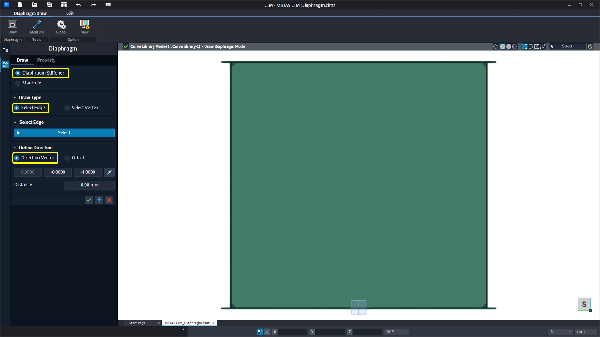 01_Diaphragm Stiffener - Select Edge with Direction Vector.png
