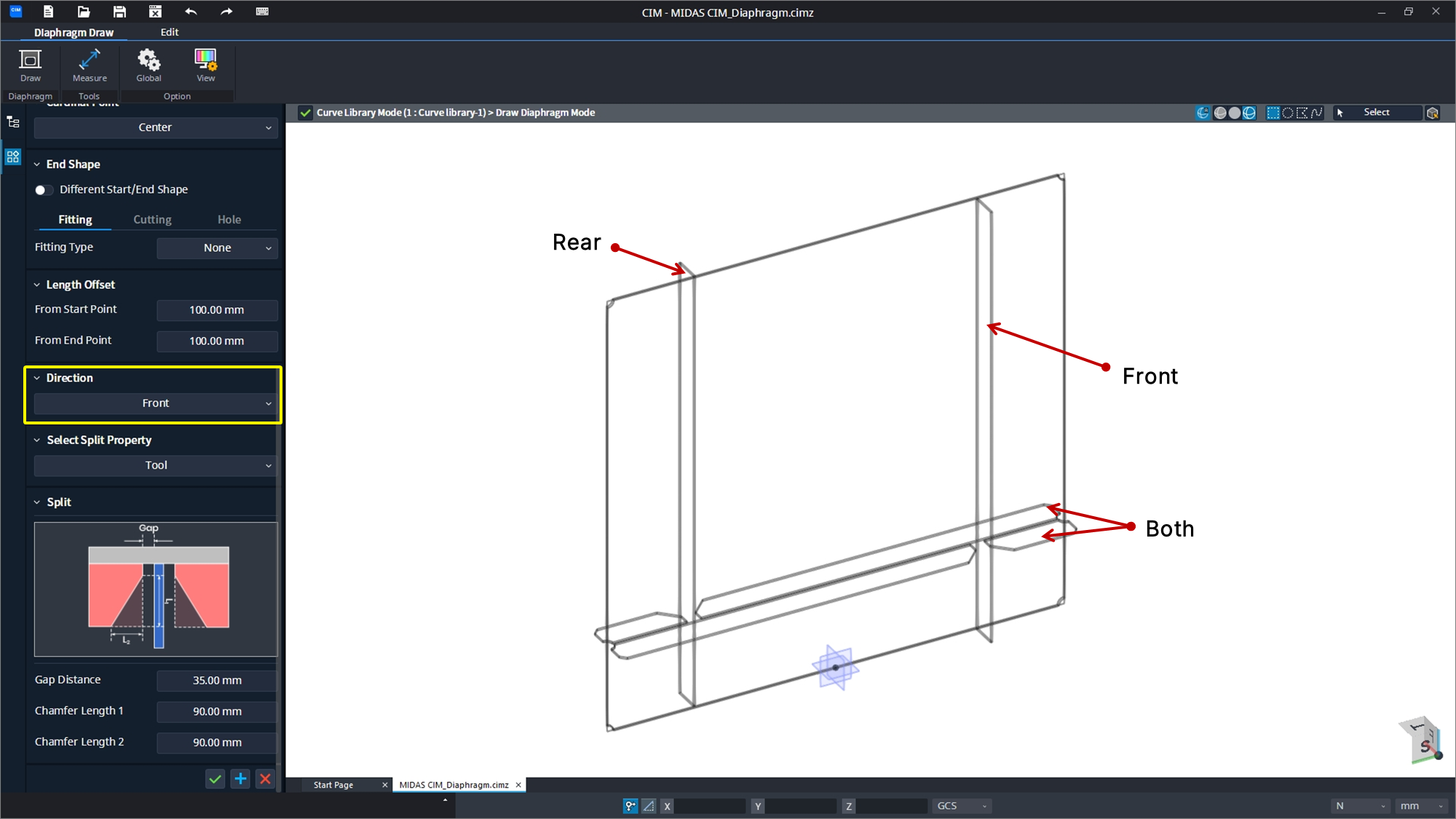 09_Diaphragm Stiffener - Section Tab Direction Options.png