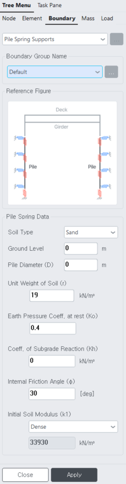 Pile Spring Supports – MIDAS Support