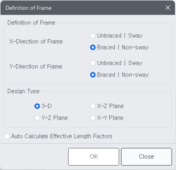 Definition of Frame – MIDAS Support